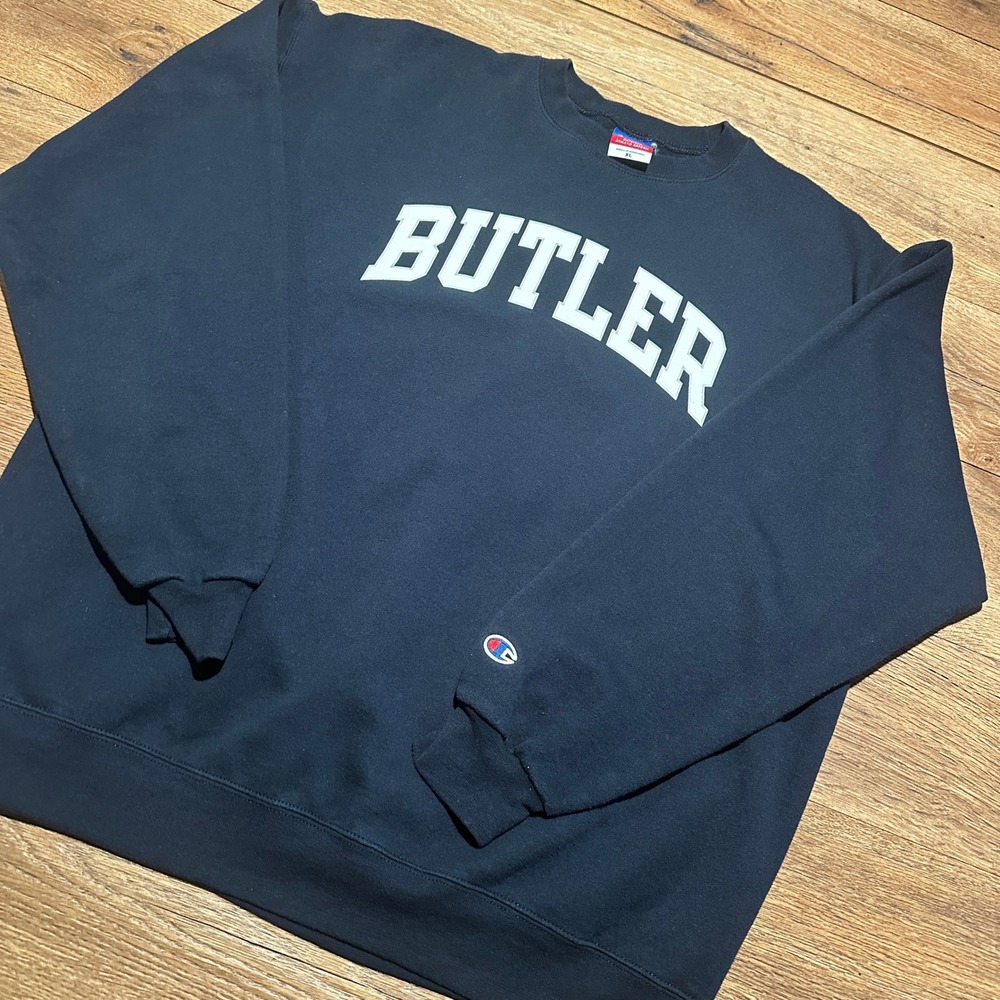 Champion Navy Butler University Sweatshirt Mens XL